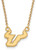 Image of 18" Gold Plated 925 Silver University of South Florida Sm Pendant Necklace LogoArt