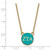 Image of 18" Gold Plated 925 Silver Zeta Tau Alpha XSmall Pendant Necklace LogoArt GP029ZTA