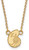 Image of 18" Gold Plated Sterling Silver Kappa Delta XSmall Pendant Necklace LogoArt GP039KD