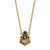 18 inch Gold Plated Sterling Silver Purdue Large Pendant Necklace by LogoArt GP051PU-18