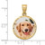 Image of 18" Gold-Plated Sterling Silver Personalized Photo Disc Necklace
