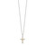 18 inch Landstroms Mt Rushmore Black Hills Sterling Silver & 12K Gold Cross Necklace QBH158-18