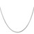 Image of 18" Stainless Steel Polished 1.2mm Square Snake Chain Necklace