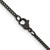 Image of 18" Stainless Steel Polished Black IP-plated 2.25mm Round Curb Chain Necklace