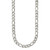 18 inch Stainless Steel Satin 6.5mm Figaro Chain Necklace