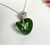Natural Untreated 18 inch Sterling Silver & Nephrite Jade Birdhouse Pendant Necklace