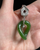 18" Sterling Silver & Nephrite Jade Birdhouse Pendant Necklace