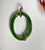 Natural Untreated 18 inch Sterling Silver & Nephrite Jade Oval Leaf Pendant Necklace