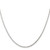 Image of 18" Sterling Silver 1.3mm Diamond-cut Round Box Chain Necklace w/2in ext.