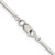 18" Sterling Silver 1.65mm Octagonal Snake Chain Necklace