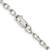 Image of 18" Sterling Silver 3.2mm Oval Fancy Rolo Chain Necklace