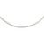 18 inch Sterling Silver 4mm Round Cubetto Omega Chain Necklace