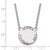 Image of 18" Sterling Silver Alpha Chi Omega Small Pendant Necklace by LogoArt SS015ACO-18