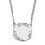 Image of 18" Sterling Silver Alpha Chi Omega Small Pendant Necklace by LogoArt SS015ACO-18
