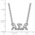 Image of 18" Sterling Silver Alpha Sigma Alpha Medium Pendant w/ Necklace by LogoArt