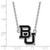 Image of 18" Sterling Silver Baylor University Large Pendant Necklace by LogoArt SS047BU-18
