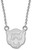 Image of 18" Sterling Silver Baylor University Small Pendant w/ Necklace LogoArt (SS030BU-18)