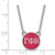 18" Sterling Silver Gamma Phi Beta X-Small Pendant Necklace by LogoArt SS029GPB-18