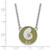 Image of 18" Sterling Silver Kappa Delta Small Enamel Pendant Necklace by LogoArt SS043KD-18