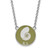 Image of 18" Sterling Silver Kappa Delta Small Enamel Pendant Necklace by LogoArt SS043KD-18