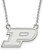 Image of 18" Sterling Silver Purdue Small Pendant w/ Necklace by LogoArt (SS014PU-18)