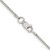 Image of 18" Sterling Silver Rhodium-plated 1.25mm Box Chain Necklace
