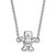 Image of 18" Sterling Silver Sigma Delta Tau X-Small Pendant Necklace by LogoArt SS039SDT-18