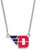 Image of 18" Sterling Silver University of Dayton Small Enamel Pendant w/ Necklace by LogoArt