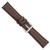 Image of 18mm 6.75" Short Brown Lizard Style Grain Leather Silver-tone Buckle Watch Band