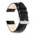 Image of 18mm 7.5" Black Teju Lizard Style Grain Leather Silver-tone Buckle Watch Band