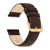 Image of 18mm 7.5" Brown Lizard Style Grain Leather Gold-tone Buckle Watch Band