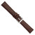 Image of 18mm 7.5" Brown Lizard Style Grain Leather Silver-tone Buckle Watch Band