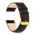 Image of 18mm 7.5" Brown Teju Lizard Style Grain Leather Gold-tone Buckle Watch Band