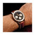 Image of 18mm 7.5" Saddle Oil Tanned Leather Silver-tone Buckle Watch Band