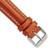 Image of 18mm 7.5" Saddle Oil Tanned Leather Silver-tone Buckle Watch Band