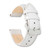 Image of 18mm 7.5" White Teju Lizard Style Grain Leather Silver-tone Buckle Watch Band