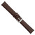 Image of 18mm 7.75" Brown Distressed Leather Silver-tone Buckle Watch Band