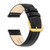 Image of 19mm 7.5" Black Alligator Style Leather Gold-tone Buckle Watch Band
