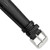 Image of 19mm 7.5" Black Teju Lizard Style Grain Leather Silver-tone Buckle Watch Band