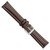 Image of 19mm 7.5" Brown Oil Tanned Leather Silver-tone Buckle Watch Band