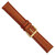 Image of 19mm 7.5" Havana Alligator Style Grain Leather Gold-tone Buckle Watch Band