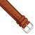 Image of 19mm 7.5" Havana Alligator Style Grain Leather Silver-tone Buckle Watch Band