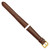 Image of 19mm 7.5" Havana Teju Lizard Style Grain Leather Gold-tone Buckle Watch Band