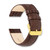 Image of 19mm 7.5" Havana Teju Lizard Style Grain Leather Gold-tone Buckle Watch Band