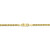 Image of 20" 10K Yellow Gold 2.5mm Diamond-cut Semi Solid Rope Chain Necklace