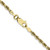 Image of 20" 10K Yellow Gold 2.75mm Diamond-cut Quadruple Rope Chain Necklace