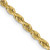 Image of 20" 10K Yellow Gold 2.75mm Diamond-cut Quadruple Rope Chain Necklace
