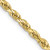 Image of 20" 10K Yellow Gold 3.35mm Diamond-cut Quadruple Rope Chain Necklace