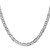 Image of 20" 14K White Gold 5.25mm Concave Anchor Chain Necklace