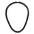 20 inch Stainless Steel 10mm Polished Black IP-plated Link Chain Necklace